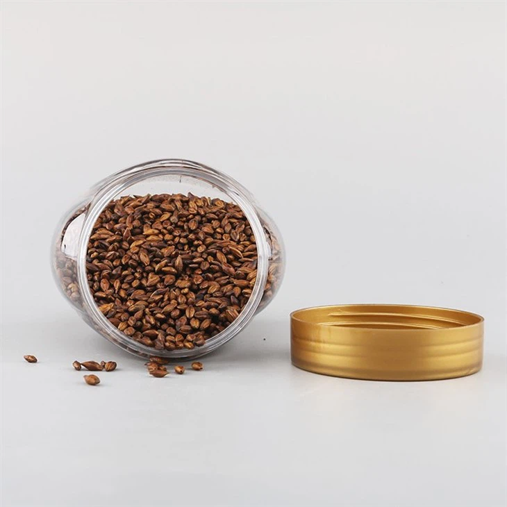 Gold Plastic Oval Jars