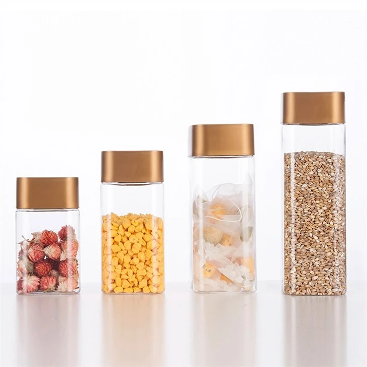 600ml plastic square jars in stock