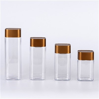 400 ml desertli to'rtburchaklar plastik idishlar